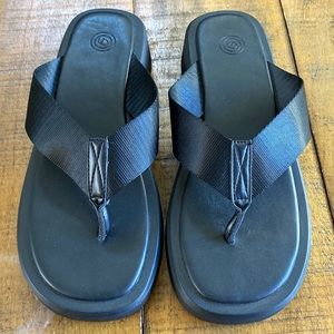 Urban Outfitters black platform sandals